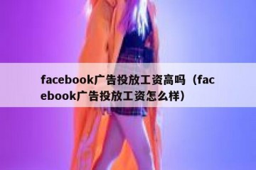 facebook广告投放工资高吗（facebook广告投放工资怎么样）