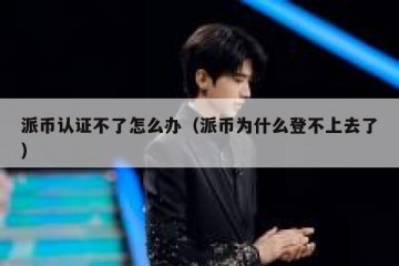 派币认证不了怎么办（派币为什么登不上去了）
