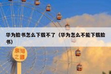 华为脸书怎么下载不了（华为怎么不能下载脸书）