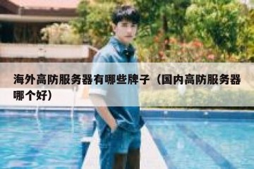 海外高防服务器有哪些牌子（国内高防服务器哪个好）