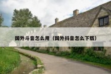 国外斗音怎么用（国外抖音怎么下载）