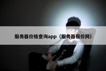 服务器价格查询app（服务器报价网）