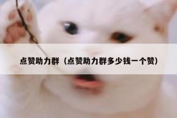 点赞助力群（点赞助力群多少钱一个赞）