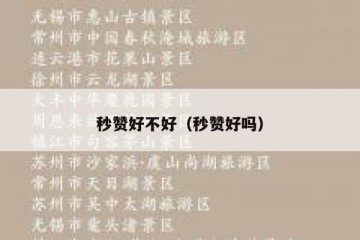 秒赞好不好（秒赞好吗）