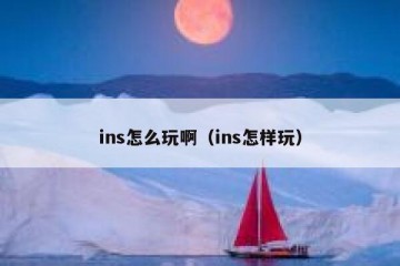 ins怎么玩啊（ins怎样玩）