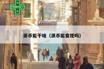 派币能干啥（派币能变现吗）