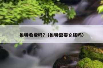 推特收费吗?（推特需要充钱吗）
