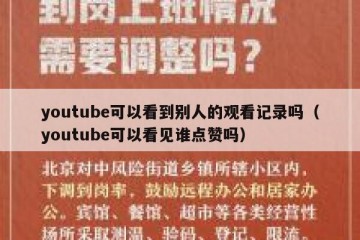 youtube可以看到别人的观看记录吗（youtube可以看见谁点赞吗）