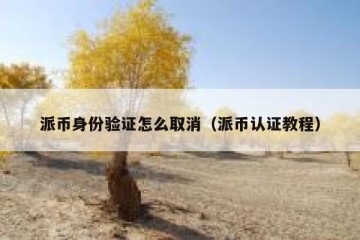 派币身份验证怎么取消（派币认证教程）