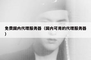 免费国内代理服务器（国内可用的代理服务器）