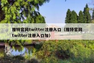 推特官网twitter注册入口（推特官网twitter注册入口加）