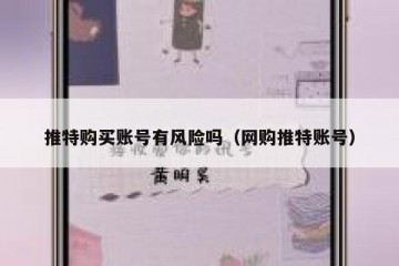 推特购买账号有风险吗（网购推特账号）