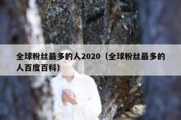 全球粉丝最多的人2020（全球粉丝最多的人百度百科）