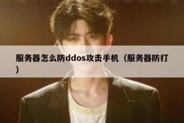 服务器怎么防ddos攻击手机（服务器防打）