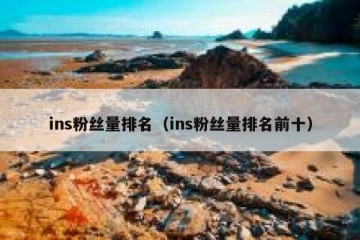 ins粉丝量排名（ins粉丝量排名前十）