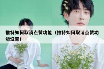 推特如何取消点赞功能（推特如何取消点赞功能设置）