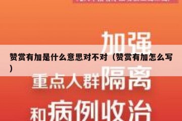 赞赏有加是什么意思对不对（赞赏有加怎么写）