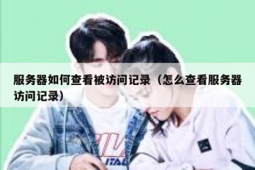 服务器如何查看被访问记录（怎么查看服务器访问记录）