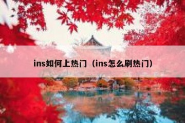 ins如何上热门（ins怎么刷热门）
