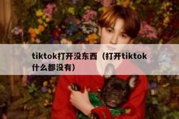 tiktok打开没东西（打开tiktok什么都没有）