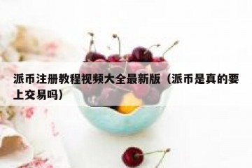 派币注册教程视频大全最新版（派币是真的要上交易吗）