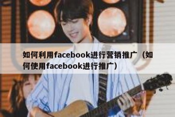如何利用facebook进行营销推广（如何使用facebook进行推广）