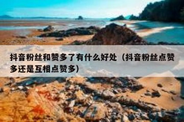 抖音粉丝和赞多了有什么好处（抖音粉丝点赞多还是互相点赞多）