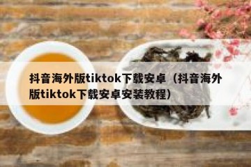 抖音海外版tiktok下载安卓（抖音海外版tiktok下载安卓安装教程）