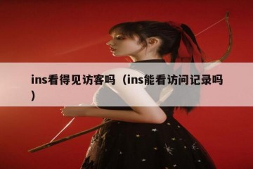 ins看得见访客吗（ins能看访问记录吗）