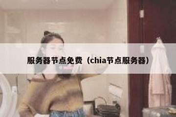 服务器节点免费（chia节点服务器）