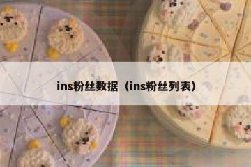 ins粉丝数据（ins粉丝列表）