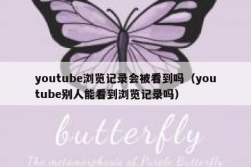 youtube浏览记录会被看到吗（youtube别人能看到浏览记录吗）
