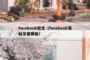 facebook软文（facebook发帖文案模板）