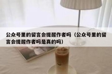 公众号里的留言会提醒作者吗（公众号里的留言会提醒作者吗是真的吗）