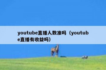 youtube直播人数准吗（youtube直播有收益吗）
