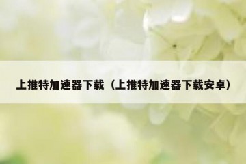 上推特加速器下载（上推特加速器下载安卓）