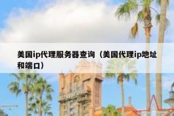 美国ip代理服务器查询（美国代理ip地址和端口）