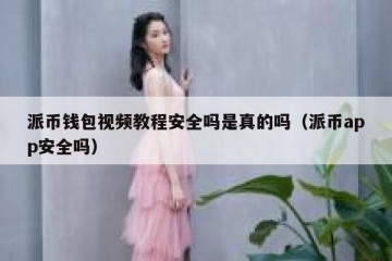 派币钱包视频教程安全吗是真的吗（派币app安全吗）