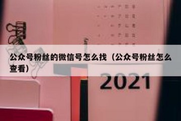 公众号粉丝的微信号怎么找（公众号粉丝怎么查看）