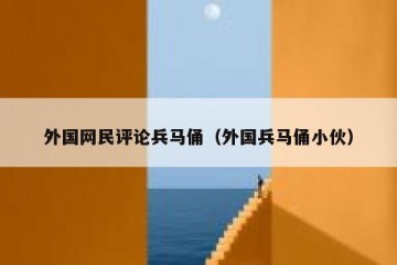 外国网民评论兵马俑（外国兵马俑小伙）