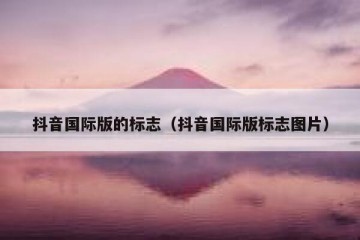抖音国际版的标志（抖音国际版标志图片）