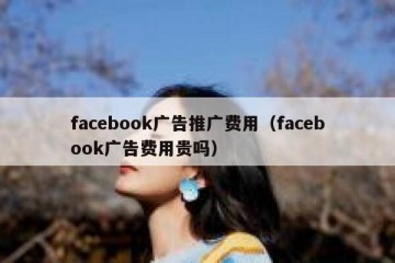 facebook广告推广费用（facebook广告费用贵吗）