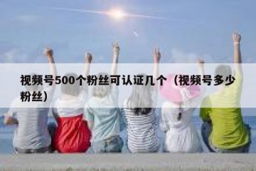 视频号500个粉丝可认证几个（视频号多少粉丝）