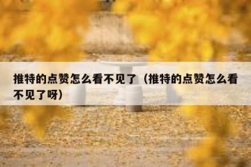 推特的点赞怎么看不见了（推特的点赞怎么看不见了呀）