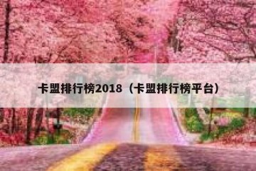 卡盟排行榜2018（卡盟排行榜平台）