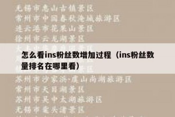 怎么看ins粉丝数增加过程（ins粉丝数量排名在哪里看）