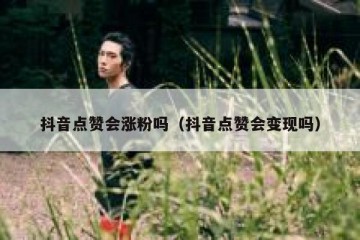 抖音点赞会涨粉吗（抖音点赞会变现吗）