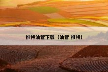 推特油管下载（油管 推特）