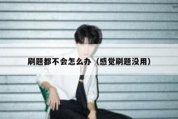 刷题都不会怎么办（感觉刷题没用）