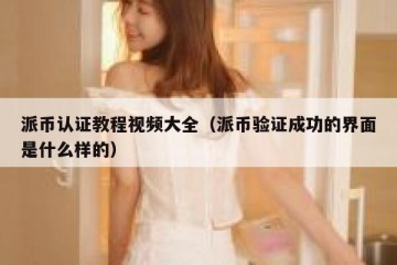 派币认证教程视频大全（派币验证成功的界面是什么样的）